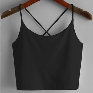 Criss cross cropped cami